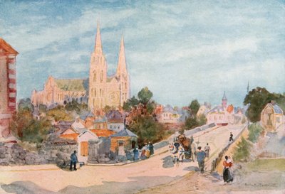 Chartres vanuit het noorden door Herbert Menzies Marshall